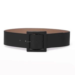 ⚡️FLASH SALE⚡️NWOT Authentic Carolina Herrera Square-Buckle Wide Leather Belt